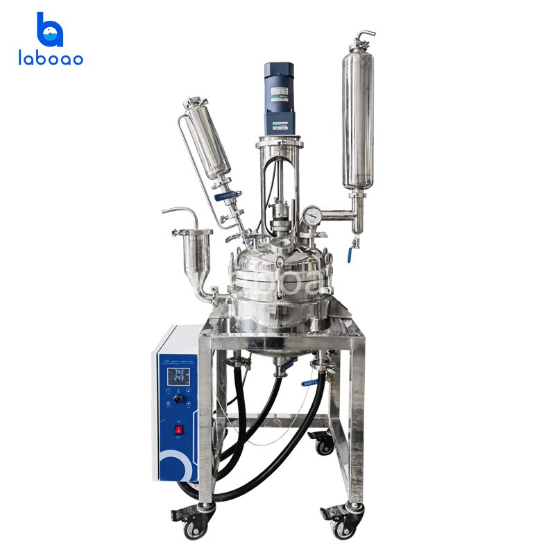 Реактор из нержавеющей стали с рубашкой LSR-10L